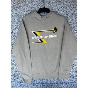 Appalachian State University Hoodie Mens Medium Gray Pullover NWOT